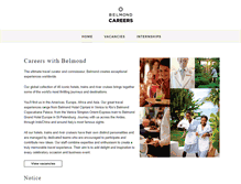 Tablet Screenshot of belmondcareers.com